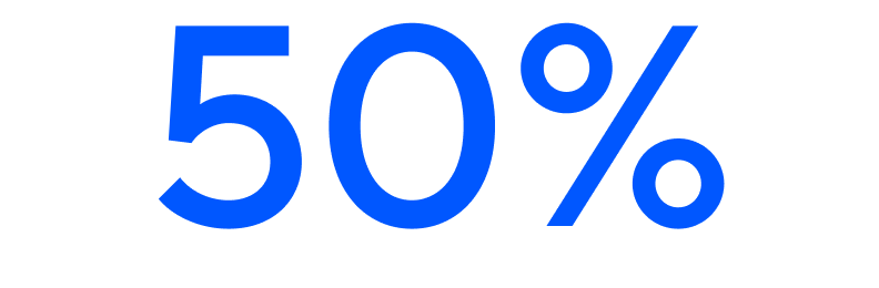 50%